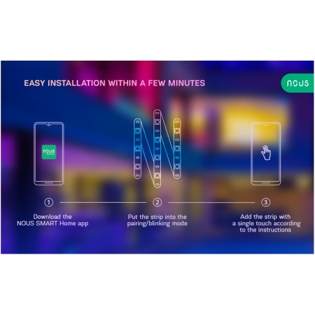 Ruban LED Connecté WIFI dimmable 18W 5ml