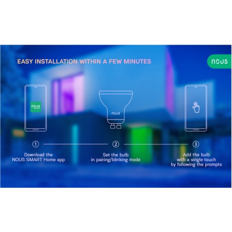 Ampoule Connecté WIFI dimmable LED GU10 RG