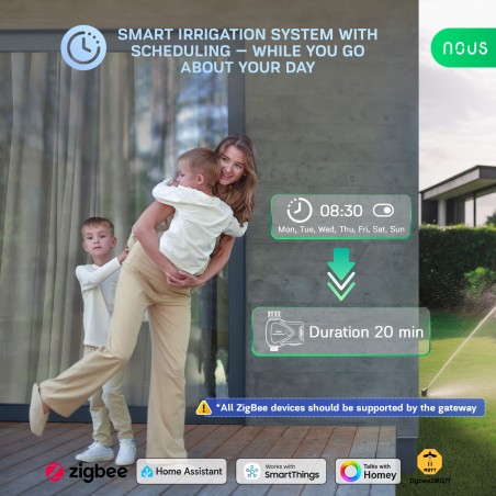Vanne d'arrosage connecté ZigBee 3.0 - NOUS L14