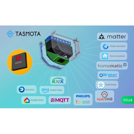Micromodule Volet roulant WIFI TASMOTA 1 sortie