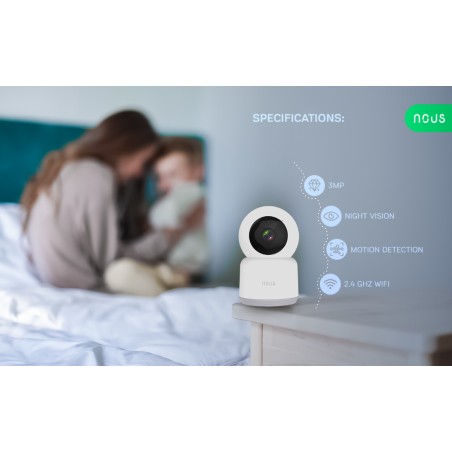 Caméra connectée WIFI intérieur rotative