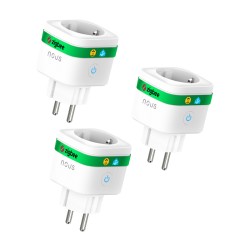 Prise Connecté ZigBee 3.0 avec MC (lot de 3) - NOUS A7Z