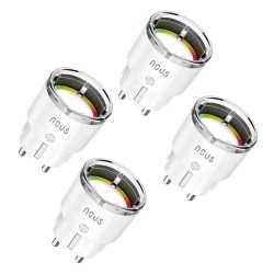 Prise Connecté Zigbee 3.0 16A avec mesure de consommation LOT de 4pcs - NOUS A1Z