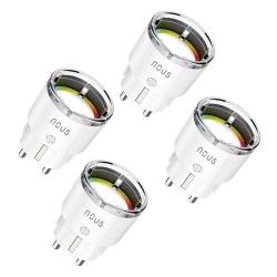 Prise Connecté Zigbee 3.0 avec mesure de consommation LOT de 4pcs - NOUS A1Z