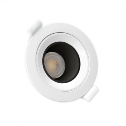 Spot orientable encastrable rond FILAL Blanc/Noir SLIP001024