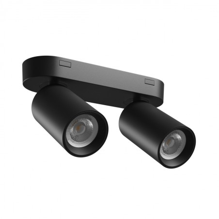 Plafonnier à spot double MADARA ALTRO Noir GU10