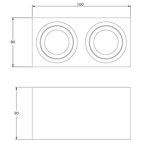 Spot plafonnier orientable Aveiro