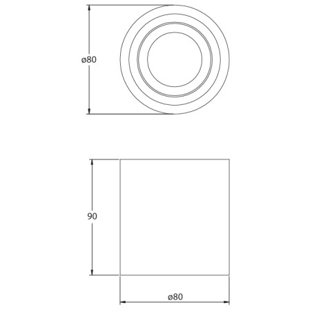 Spot plafonnier orientable