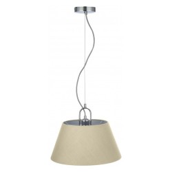 Suspension moderne GTV KASEL E27 avec 1 abat-jour Crème