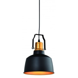 Suspension style industriel GTV MONROE Noir/Doré E27