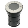 Spot de sol encastrable rond GU10 50W Max ALFA-O Inox