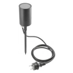 Spot projecteur jardin sur piquet GTV GRAZIE GU10 Noir