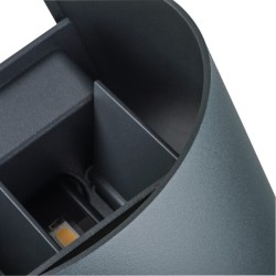 Applique extérieur ovale REKA 7W 4000K graphite KANLUX