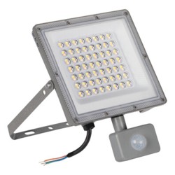 Projecteur Extérieur ACETE LED 50W CCT Gris avec détecteur