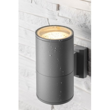 Applique extérieur Baleo 40W IP54 Gris 1XE27 - GTV LDBALE2700