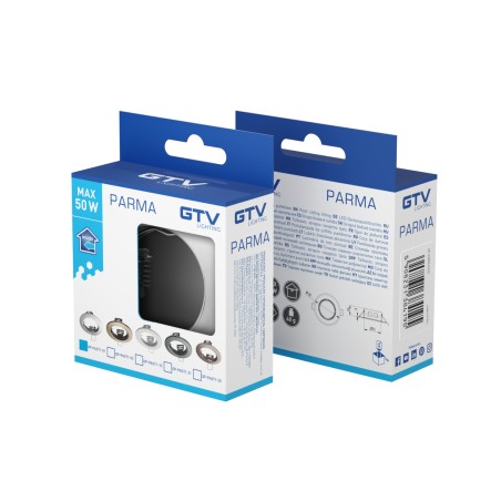 Spot fixe parma rond chrome diam. 80mm - GTV OP-PAST101