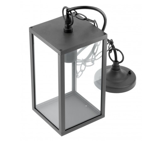Lampe de jardin suspendue VENTANA E27 20W IP54 noir