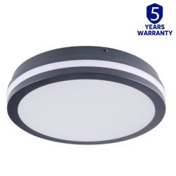 Plafonnier Hublot BENO 24-30W CCT Graphite avec Détecteur