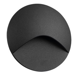 Spot LED escalier rond EXIN 2,5W 3000K Gris IP65 KANLUX