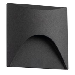 Spot LED escalier carré EXIN 2,5W 3000K Gris IP65 KANLUX