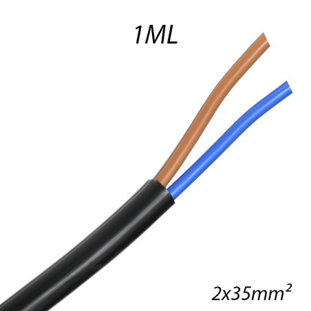 Câble électrique U1000 R2V 2x35