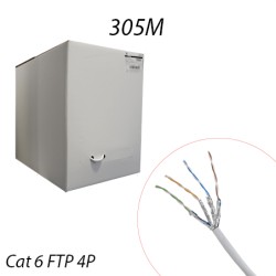 Câble informatique RJ45 Catégorie 6 F/UTP 4 paires -  305M