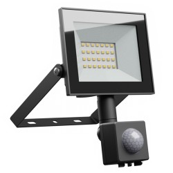 Projecteur LED avec Détecteur 20W 3000K Noir SLI029071WW-CZ