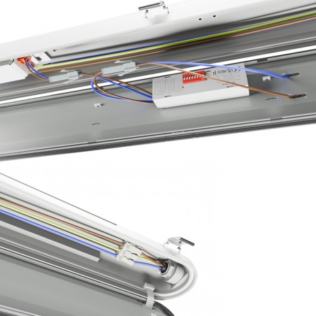 Réglette LED étanche 150cm 27/37/47/58W 4000K
