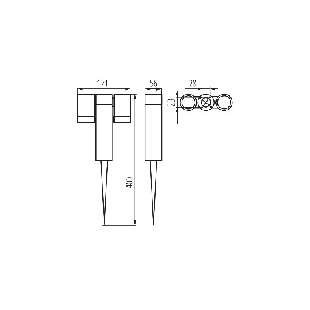 Spot jardin sur piquet
