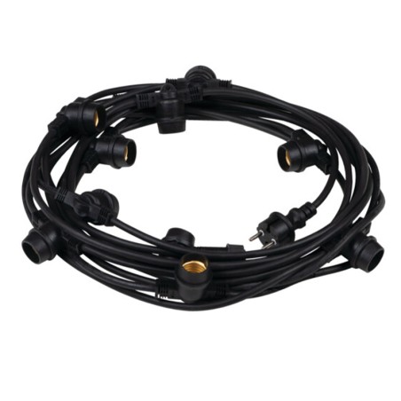Guirlande Guinguette extérieure IP44 10 douilles E27