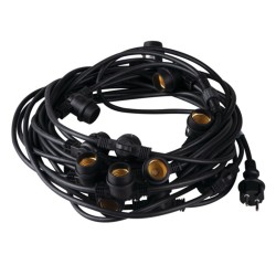 Guirlande Guinguette extérieure IP44 15 douilles E27 KANLUX