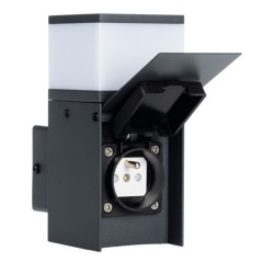 Applique Extérieur murale G9 DASTEN Anthracite avec prise