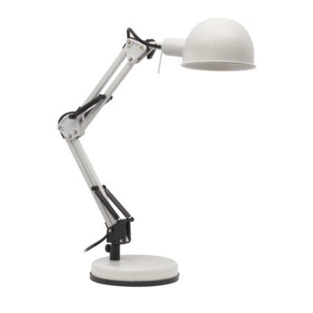 Lampe de bureau articulée PIXA E14 10W Max Blanc