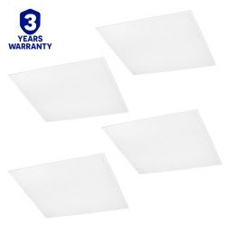 Panneaux LED 600x600mm 40W 3000K Lot de 4 - SLI035057WW-4U