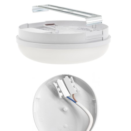 Hublot LED rond 8W étanche IP54 4000K 940lm - SPECTRUM SLI041045NW