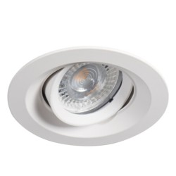 Anneau spot orientable GU10/MR16 COLIE Blanc IP20 KANLUX