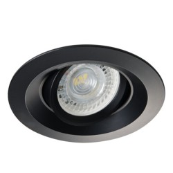 Anneau spot orientable GU10/MR16 COLIE Noir IP20 KANLUX