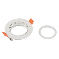 Anneau spot orientable rond GU10/MR16 DALLA Blanc KANLUX