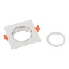 Anneau spot orientable carré GU10/MR16 DALLA Blanc