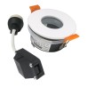 Spot encastrable étanche salle de bains IP65 GU10 rond Blanc