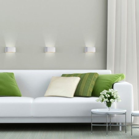 Applique murale SQUALLA G9 IP20 Blanc/Dore - Spectrum SLIP006001