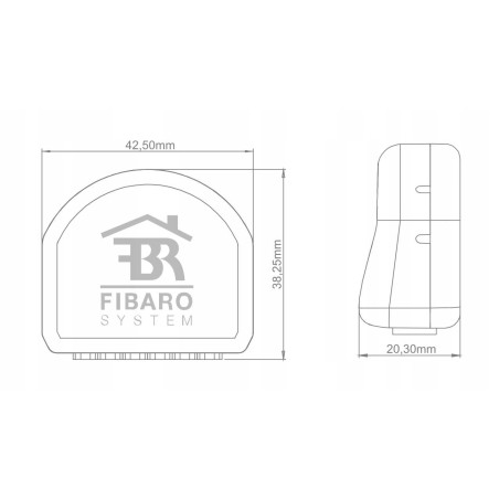FIBARO Micromodule contrôleur RGBW Z-Wave+ FGRGBW-442