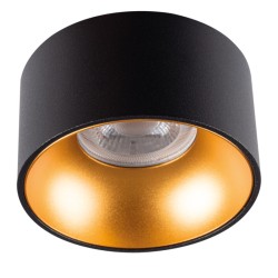 Spot semi-encastrable GU10 MINI RITI Noir/Or GU10 KANLUX