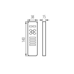 Télécommande pour bandes LED CCT REMOTE 4 Noir KANLUX
