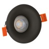 Spot encastrable IP20 pour ampoule GU10 FIALE rond Noire
