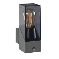 Applique Extérieur LAVEN E27 Anthracite + détecteur KANLUX