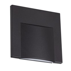 Spot LED escalier carré ERINUS 0,8W 3000K Noir KANLUX