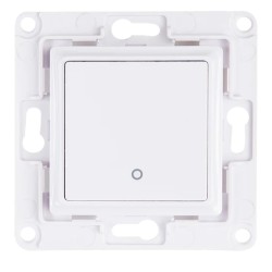 Interrupteur mural simple blanc pour micromodule SHELLY