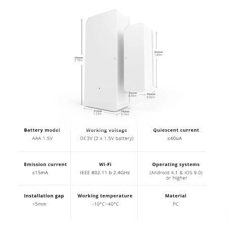 Détecteur d’ouverture SONOFF