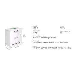 Micromodule avec contact sec Matter Wi-Fi SONOFF MINI-DRY
